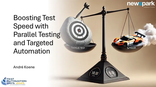 DeepDive 22 januari: Boosting Test Speed with Parallel Testing and Targeted Automation DeepDive 22 januari: Boosting Test Speed with Parallel Testing and Targeted Automation