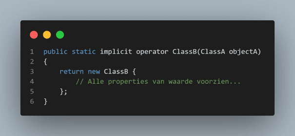 Wat zijn Implicit Operators in .NET en waarom zou je ze gebruiken?